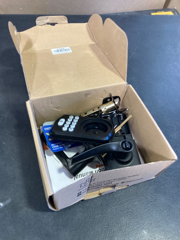 Photo 1 of Veise Keypad Door Lock with Handle, Keyless Entry for Front Door & Bedroom, Electronic Lock with Code, Auto-Locking, Easy Installation, Passage Mode, Matte Black