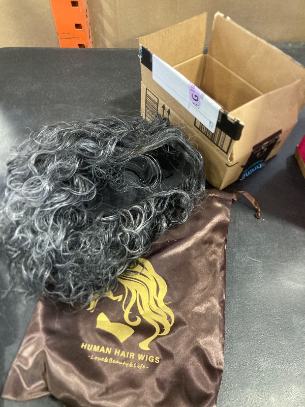 Photo 1 of human hair wig grey