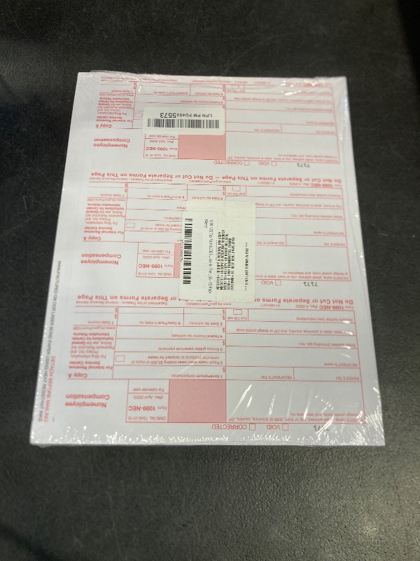 Photo 1 of 1099 NEC Tax Forms 2025 with Envelopes, 4 Part 15 Pack Tax Forms Kit and 15 Self-Seal Envelopes –Great for QuickBooks and Accounting Software, Value Pack for Business - Made in The USA - 15-Pack