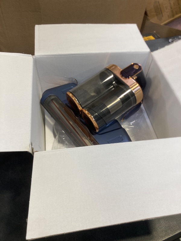 Photo 1 of Bed Mattress Vacuum Cleaner Cordless 16Kpa Handheld Vacuum, Vacuum Cleaner with 253.7nm UV-C Light,HEPA Filter & Ultrasonic, Portable Vacuums for Sofa Couch Crib Birthday Gifts for women blue+gold