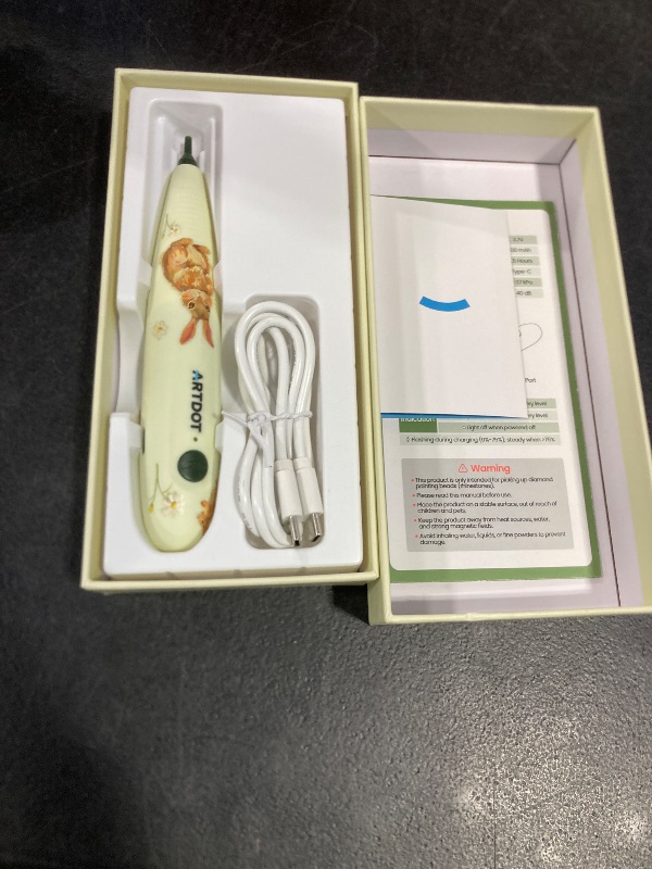 Photo 1 of ARTDOT Wireless Vacuum Pen for Diamond Art Kit for Adults, Long-Lasting Electric Pen for Diamond Painting Accessories and Tools