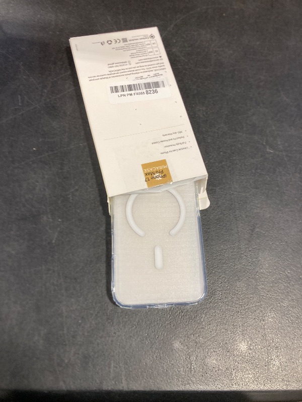 Photo 1 of Miracase Magnetic for iPhone 17 Pro Max Case with Screen Protector [Compatible with MagSafe] Slim Thin Phone Case Military-Grade Protected for 17 ProMax Cover Bumper 6.9", Clear