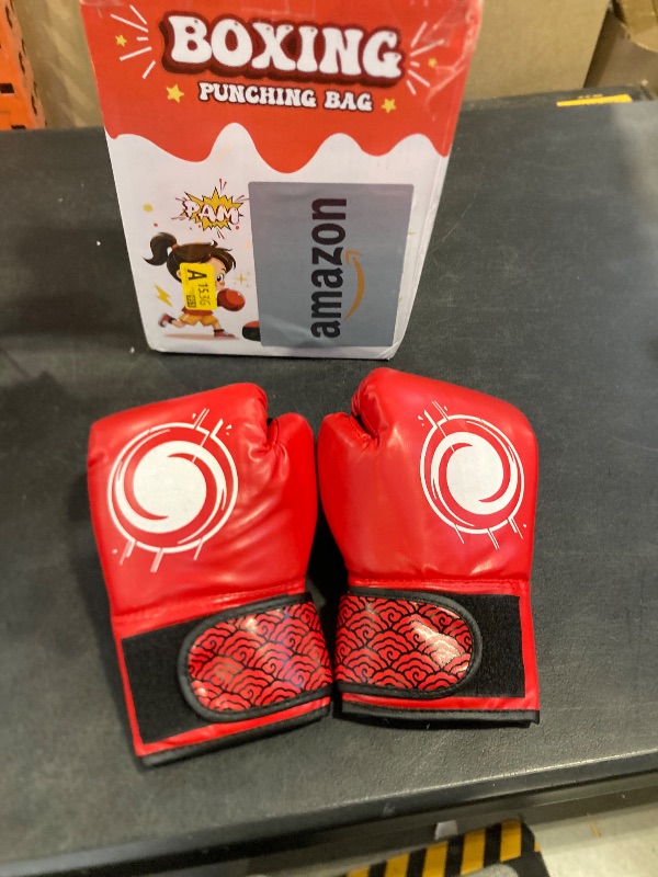 View 1 of KIDS RED BOXING GLOVES