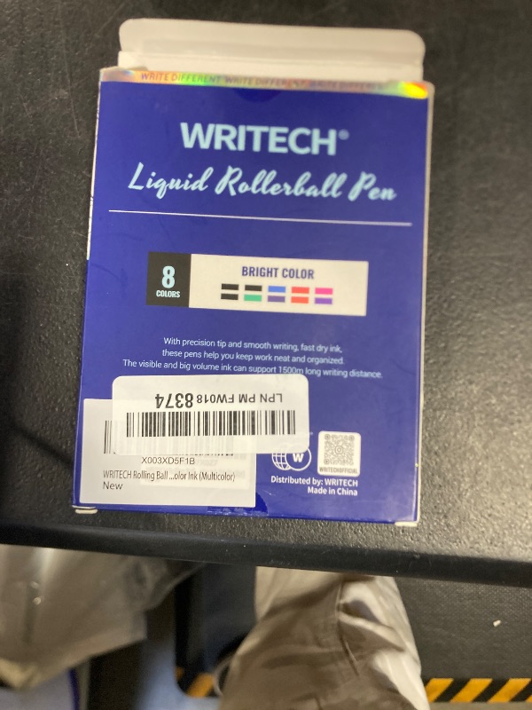 Photo 1 of WRITECH Rolling Ball Quick Dry 0.5 mm Extra Fine Point 10 Pcs Liquid Rollerball Multicolor (Multicolor)