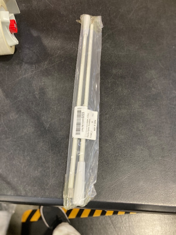 Photo 1 of 2 Pcs Blinds Stick Replacement Parts 17 Inches Iron Blind Wand Replacement with Hook White Tilt Wand Replacements Blind Rod to Open Blinds for Windows Curtain Door Shades Opener Accessory