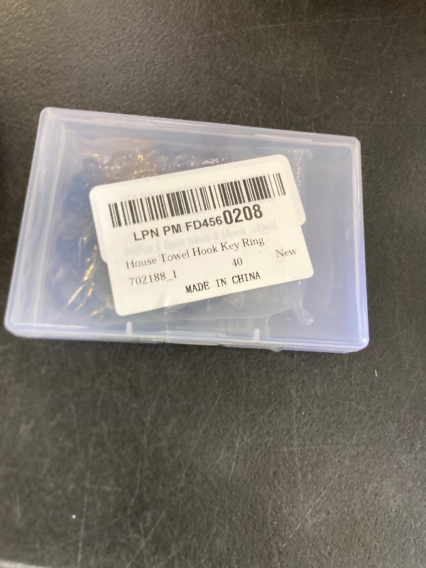 Photo 1 of 50Pcs 1 Inch Mini S Hook Stainless Steel Curtain Hanging Connectors Small S Shaped Hangers Ornament for DIY Jewelry Chain Hardware Name Tag Lure and Assembly Crafts Doll House Towel Hook Key Ring