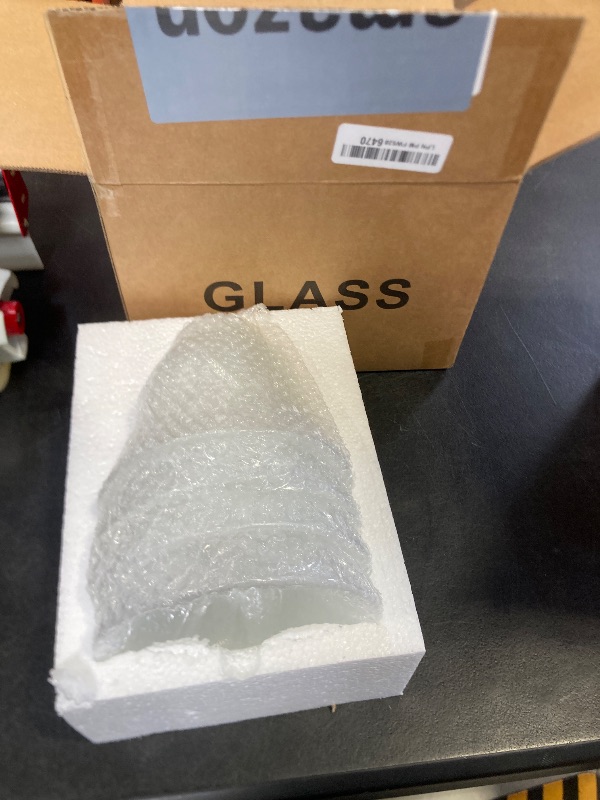 Photo 1 of 4 Pack Ceiling Fan Light Covers, Transitional Style Replacement Bell Shaped Glass Shade Ceiling Fan Replacement Globes (Alabaster, 4-3/4'')