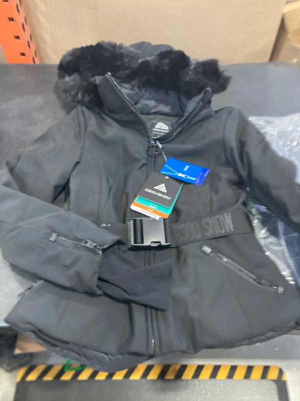 Photo 1 of GSOU SNOW Women's Ski Jacket Snowboard Warm Winter Short Slim Snow Coat Jacket Mountain Windproof Waterproof Insulated Hooded
small