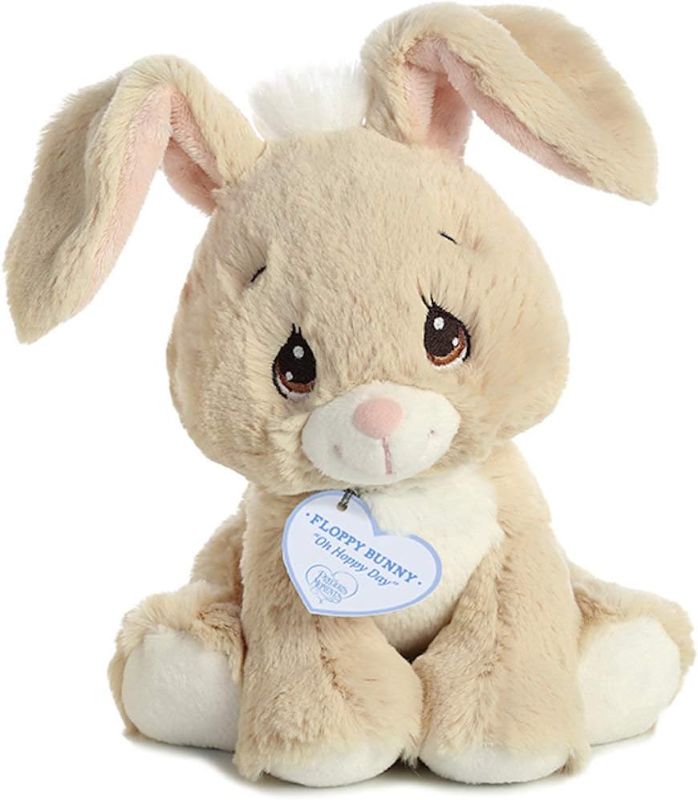 Photo 1 of Aurora® Inspirational Precious Moments™ Floppy Bunny Stuffed Animal - Cherished Memories - Enduring Comfort - Brown 8.5 Inches
