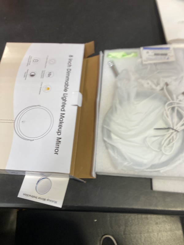 Photo 1 of Lighted Makeup Mirror, 3000 mAh Rechargeable Double Sided Magnifying Vanity Mirror with 3 Colors, 1x/10x, 360° Rotation , Brightness Adjustable Magnification Cosmetic Light up Mirror, Women Gift