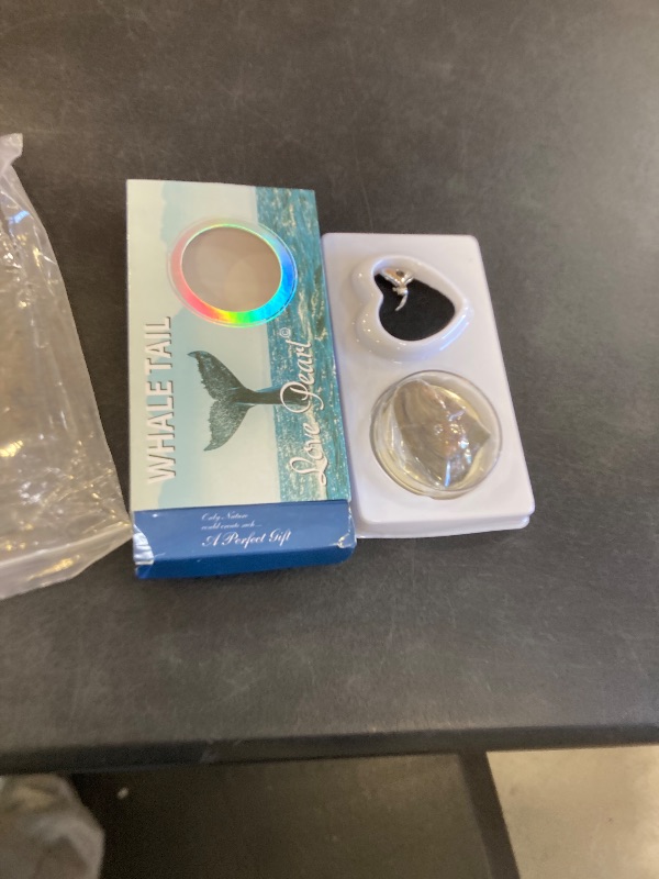 Photo 1 of Milky Way Wish Pearl Necklace Kit, DIY Necklace Making Kit,Ocean Series Necklace Cage Locket Cultured Pearl in Oyster Set, 16.9", Surprise Gift For Wife, Girlfriend,Mother (C)