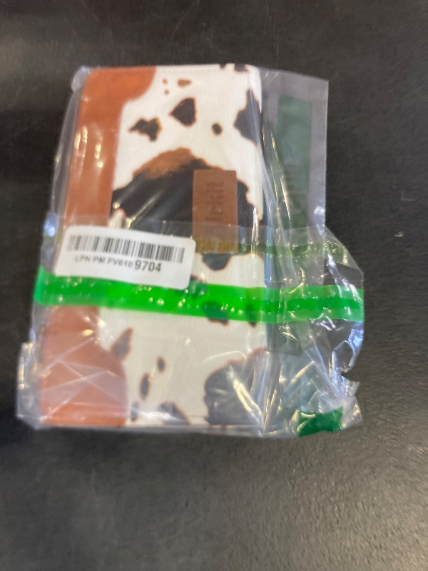 Photo 1 of Airkit Cow Print Wallets for Women Bifold Credit Card Holder, Rfid Blocking, ID Window, Western Slim Wallet with Zipper Coin Pocket for Ladies, Cow Brown