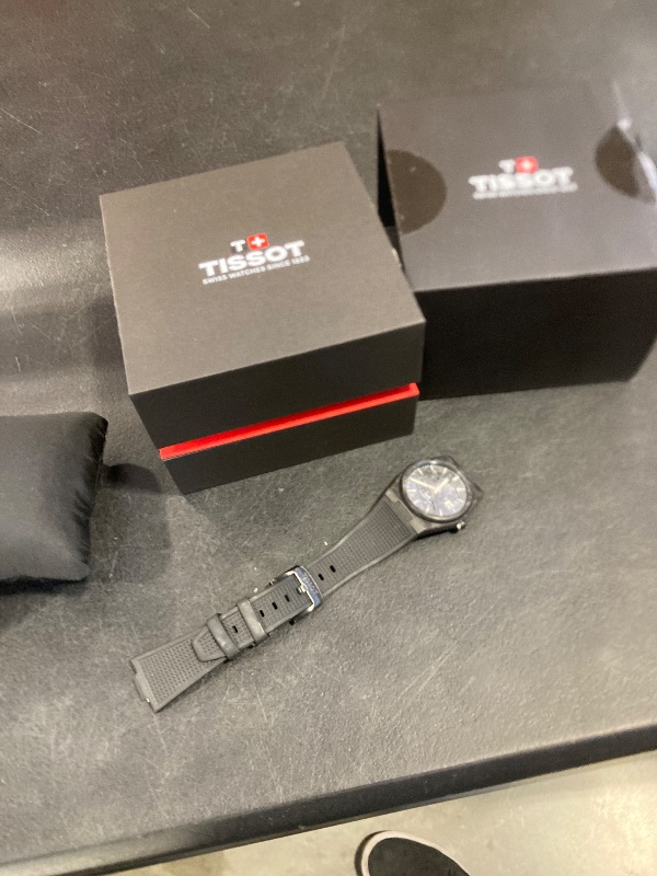 Photo 1 of Tissot PRX Powermatic 80, Swiss Automatic Watch for Men, 40mm, Forged Carbon Case, T1379079720100