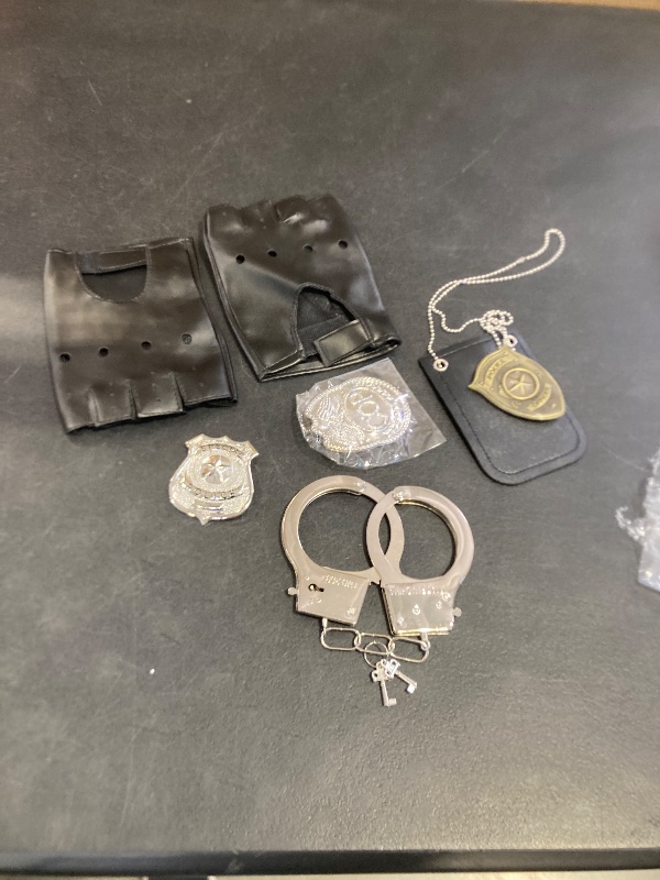 Photo 1 of 5 piece police costume accessories
