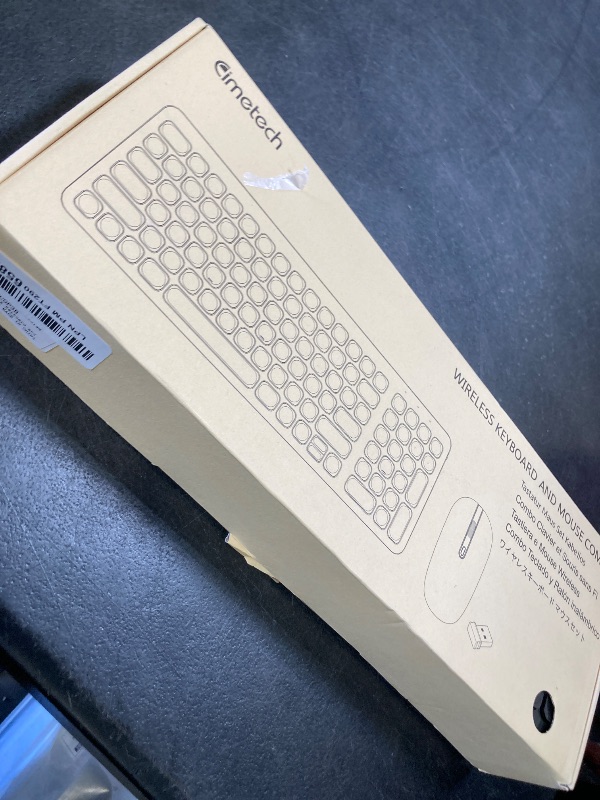 Photo 1 of cimetech Wireless Keyboard and Mouse Combo, Compact Full Size Wireless Keyboard and Mouse Set Less Noise Keys 2.4G Ultra-Thin Sleek Design for Windows, Computer, PC, Notebook, Laptop - Silver