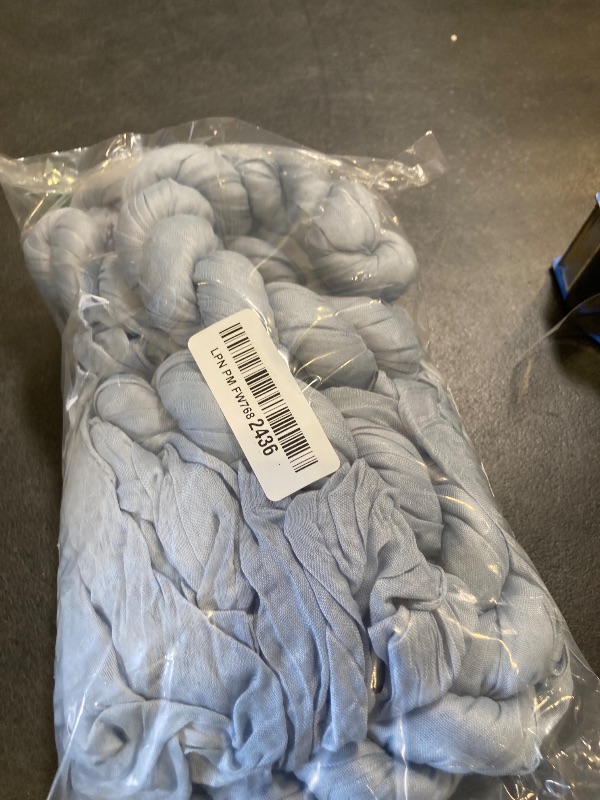 Photo 1 of 4 Pack Dusty Blue Cheesecloth Table Runner 10 FT Boho Gauze Cheese Cloth Table Runner 120 Inch Long Semi Sheer Rustic Cheese Cloth Fabric Table Runners for Wedding Birthday Party Decorations