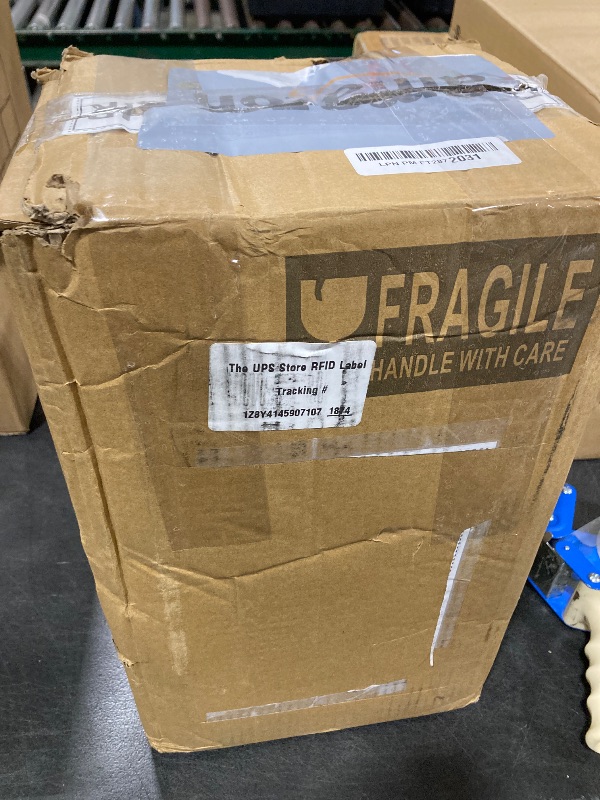 Photo 1 of 2 Gallon Glass Beverage Dispenser with Stand and Lid, 18/8 Stainless Steel Spigot - Glass Drink Dispensers for Parties - Mason Jar Drink Dispensers with Lids