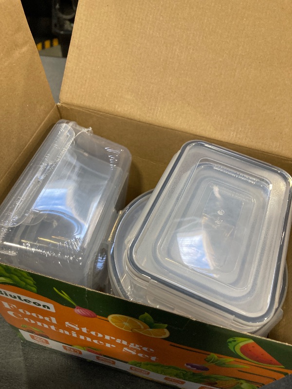 Photo 1 of 40 PCS Food Storage Containers with Lids Airtight (20 Containers & 20 Lids), 100% Leakproof Meal Prep Container Set for Kitchen Storage, BPA-free, PVC-free Reusable Plastic, Microwave/Dishwasher Safe