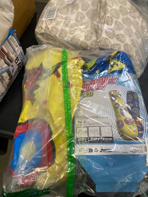 Photo 1 of 2 Pack Inflatable Bopper, 47 Inches Kids Punching Bag with Bounce-Back Action, Inflatable Punching Bag for Kids Presents