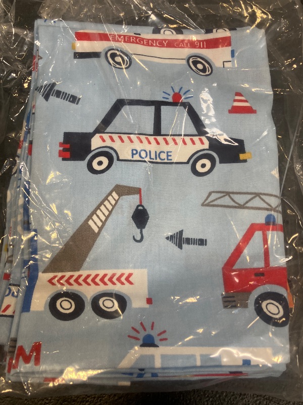 Photo 1 of IBraFashion Toddler Pillowcases 2-Pack - 14x19 Inch Non-Slip Cotton Pillow Covers | Police Cars & Fire Engines Design - Stop Pillow Slipping for Preschool Nap Time | Hypoallergenic & Machine Washable