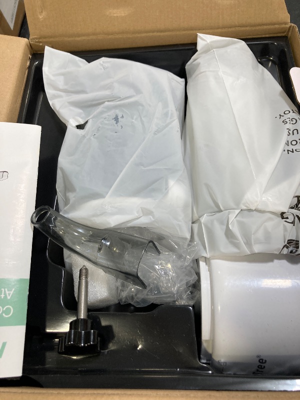 Photo 1 of KITCHTREE Masticating Juicer Attachment for KitchenAid Stand Mixer, 4.2" Large Feed Chute Fit Whole Vegetables & Fruits, Slow Cold Press Juicing, Includes 2 * 28oz capacity cups