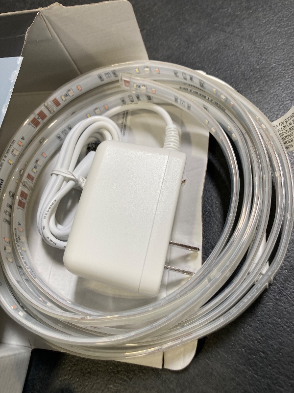 Photo 1 of PHILIPS Hue Indoor 10 Ft Smart RGBWW LED Solo Lightstrip Base Kit, 1 Pack, Control with Hue App, LED Strip Lights Compatible with Alexa, Google Assistant and Apple HomeKit