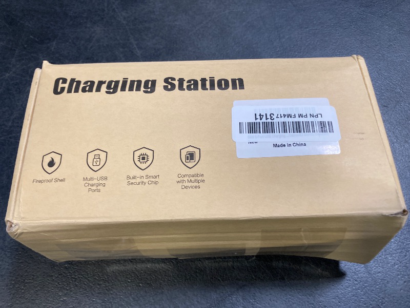 Photo 1 of 95W Fast Charging Station for Multiple Devices?UL & FCC Tested Safer Charging? 6-Port USB Charging Dock with 2 PD-Port, Compatible with iPhone/Android/MacBook/iPad/Tablet/Kindle(8 Cables Included)