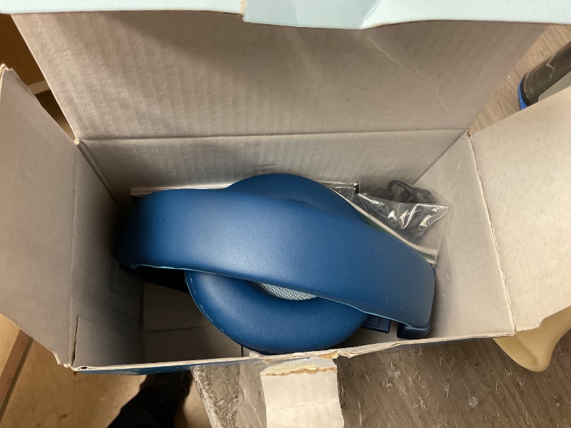 Photo 1 of iClever BTH12 Kids Bluetooth Headphones,Colorful LED Lights Kids Headphones Wireless,74/85dBA Safe Volume,85H Playtime,Fast Charging,Bluetooth 5.2,Over Ear,Built-in Mic for iPad/Tablet/Airplane,Blue