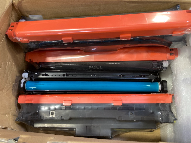 Photo 1 of 210A Toner Cartridges 4 Pack (with Chip) Compatible Replacement for HP 210A 210X for Color Laserjet Pro MFP 4301fdw 4301fdn Pro 4201dw 4201dn Series Printer Ink W2100A W2100X High Yield (BCMY, 4-Pack)