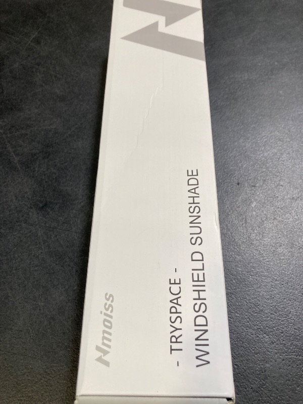 Photo 1 of [Upgraded] Nmoiss Windshield Sun Shade Umbrella - [Vinyl Coating Heat Shield] Protect Car from Sun Rays & Heat Damage Keep Cool and Protect Interior, Spring Structure Edge Medium 56" L x 31" W