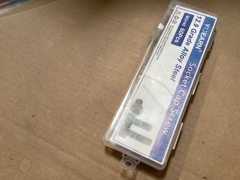 View 2 of 60Pcs M3x45mm Hex Socket Head Cap Screws Bolts,12.9 Alloy Steel Black Oxide,Allen Drive, Full Thread,with Hex Wrench, for Steel Beams/Cranes