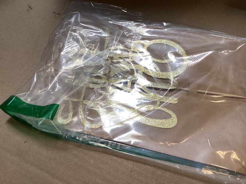 Photo 1 of AHAORAY Half Way To One Cake Topper - Gold Glitter 6 Months Birthday Decorations Supplies - Half Birthday Decorations Baby Girl, for Baby Shower/Gender Reveal Party Photo Booth Props