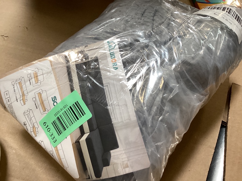 Photo 1 of Jialudora Couch Cushion Covers Chaise Couch Cover Stretch Sectional Sofa Slipcover Washable Wear-Resistant Furniture Protector(Light Grey,1 Piece for Chaise or Sofa 3-Seater)