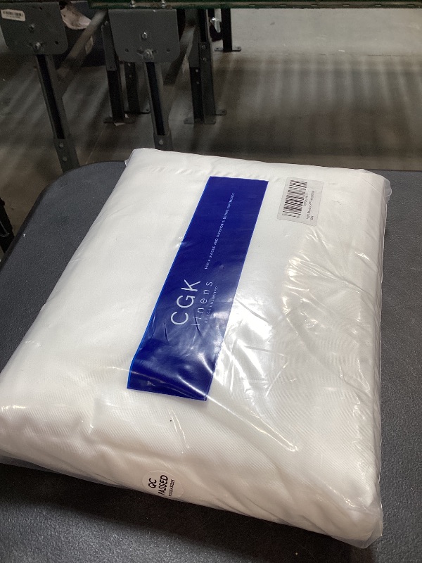 Photo 1 of 100% Rayon Derived From Bamboo - Bamboo Sheets King Size - Cooling Sheets for King - Ultra Soft, Breathable & Hotel Luxury Bedding - 1 Flat & 1 Fitted & 2 Pillowcases w/ 16 Inch Deep Pockets - White