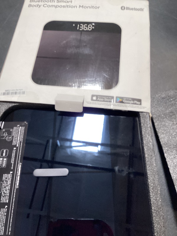 Photo 1 of Wyze Smart Scale X - Digital Bathroom Scale for Body Weight, BMI, Body Fat, Muscle Mass, Heart Rate Monitor | Sync with Health Apps | for People, Baby & Pet, 400 lbs (Black)