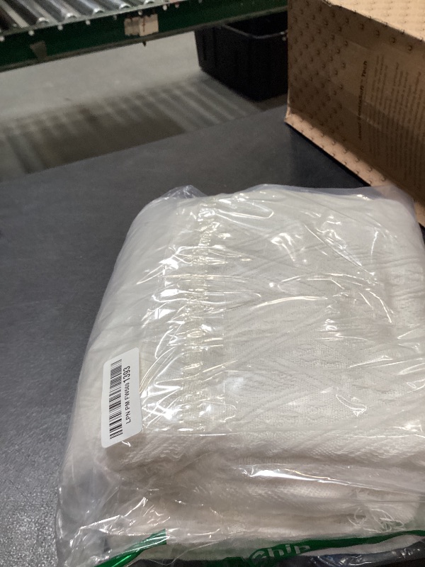 Photo 1 of MYSKY HOME Couch Cover White Sofa Covers Small Chair Cover Geometrical Couch Recliner Cover for 1 Cushion Couch Washable Futon Sofa Throws Single Sofa Slipcovers for Dogs (Medium, 71" x 91", White)