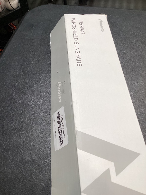 Photo 1 of [Upgraded] Nmoiss Windshield Sun Shade Umbrella - [Vinyl Coating Heat Shield] Protect Car from Sun Rays & Heat Damage Keep Cool and Protect Interior, Spring Structure Edge Medium 56" L x 31" W