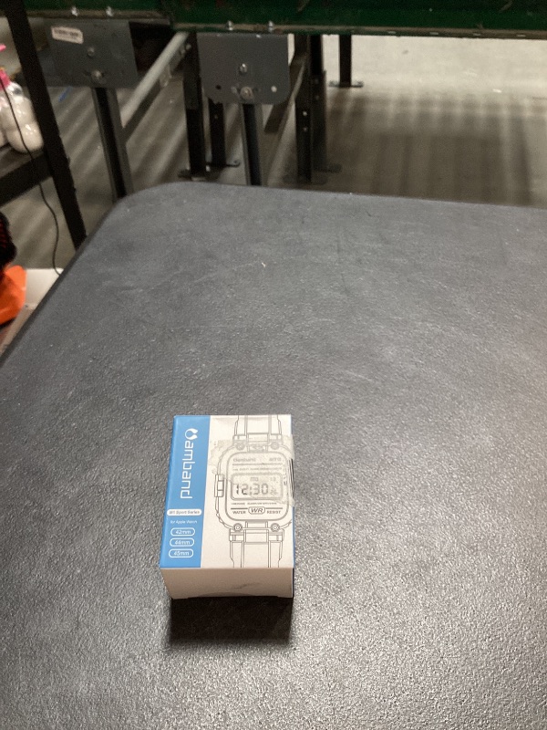 Photo 1 of amBand Bands Compatible with Apple Watch 9/8/7 45mm, M1 Sport Series Rugged Case with TPU Strap Military Protective Tough Cover Bumper for iWatch SE3/SE2/SE/6/5/4/3 44mm 42mm Men White