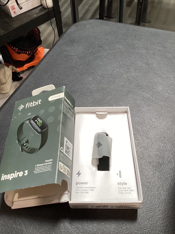 Photo 1 of Fitbit Inspire 3 Health &-Fitness-Tracker with Stress Management, Workout Intensity, Sleep Tracking, 24/7 Heart Rate and more, Midnight Zen/Black One Size (S & L Bands Included)