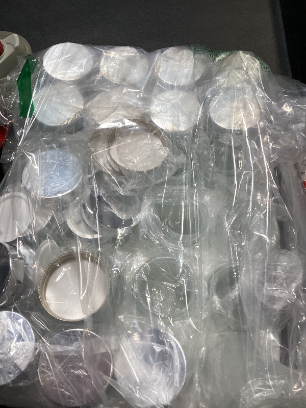 Photo 1 of EkkoVla 24 Pack 4 oz Frosted Glass Jars with Lids, Round Empty Cosmetic Containers with Inner Liners for Lotion, Cream, Ointments, Powder, Candle