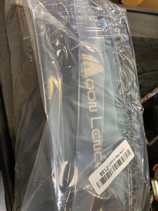 Photo 1 of MOON LENCE Portable Camping Chair Backpacking Chair - The 4th Generation Ultralight Folding Chair - Compact, Lightweight Foldable Chairs for Hiking Mountaineering, Beach (Black-1Pack (Glod-Logo))