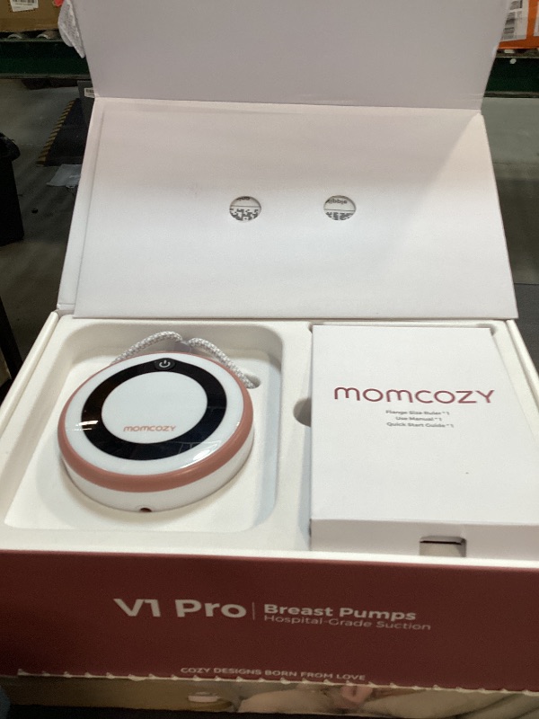 Photo 1 of Momcozy Breast Pump V1 Pro Hospital-Grade, Hands-Free & Portable Wearable Pump, Upgraded Electric Pump with 3 Fine-Tuned Rhythms|15 Levels, Come with Leak-Proof DoubleFit Flange, Cozy Red.
