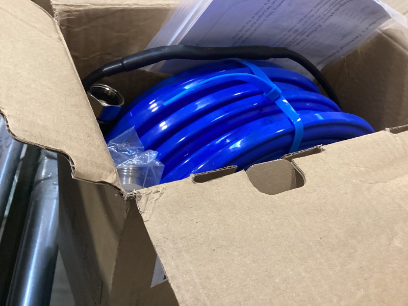 Photo 1 of 50FT Heated Water Hose for RV,Heated Drinking Water Hose with Thermostat,Lead and BPA Free,1/2"Inner Diameter,Temperatures Down to -40°F Self-Regulating,Blue Appearance