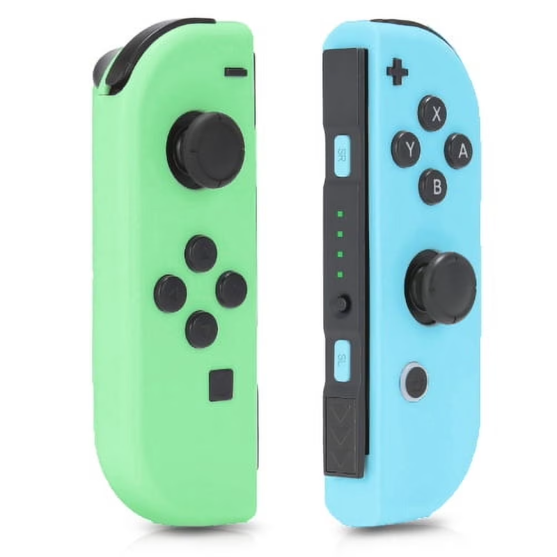 Photo 1 of Switch Wireless Controllers Replacement Wireless Gamepad Joy-con Dual Vibration (Blue & Green)