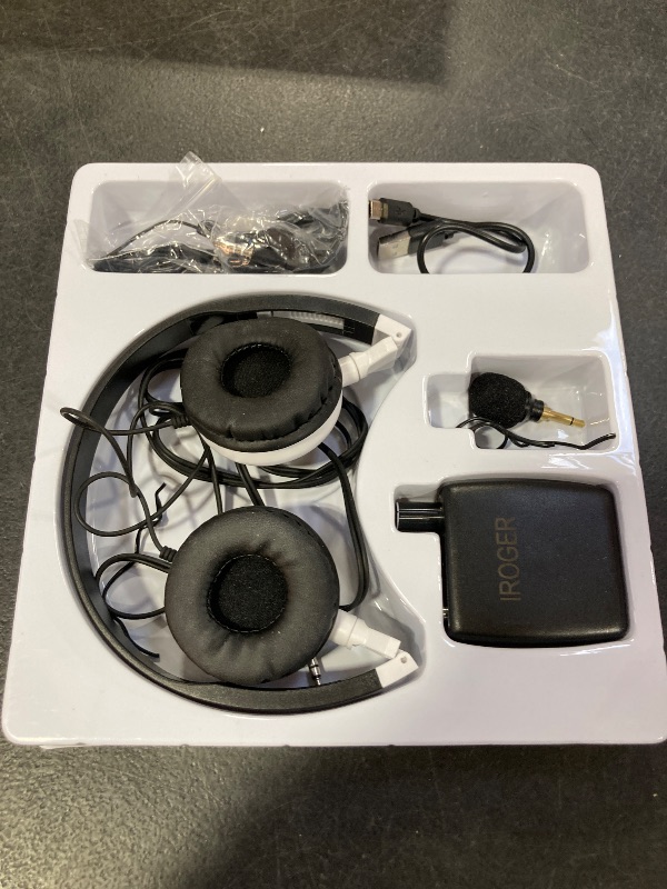 Photo 1 of IROGER Hearing Amplifier Rechargeable Hearing Device with Standard Headphone Personal Sound Amplifier PSAP for Ears,Seniors,Directional Microphone