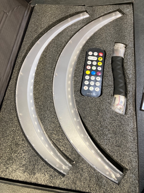 Photo 1 of POILOVES LED POI Staffs S-Shape with 241 Color Light Modes USB Rechargeable Magic LED S-Staffs Customized Colors, Profound Visual Effect