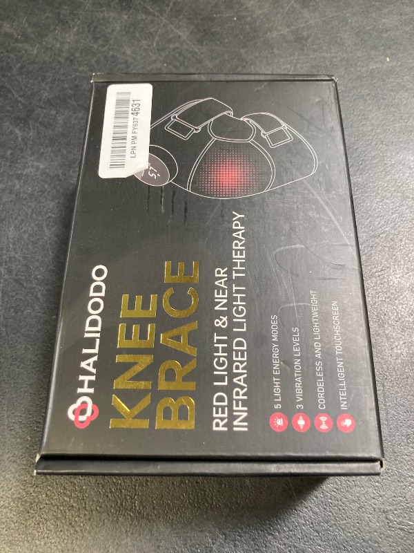 Photo 1 of HALIDODO Red Light Therapy & Vibration Massage Knee Brace - Wireless Rechargeable Controller, 660nm & 850nm Red Light Therapy Heated Device for Knee/Joint/Elbow/Shoulder.