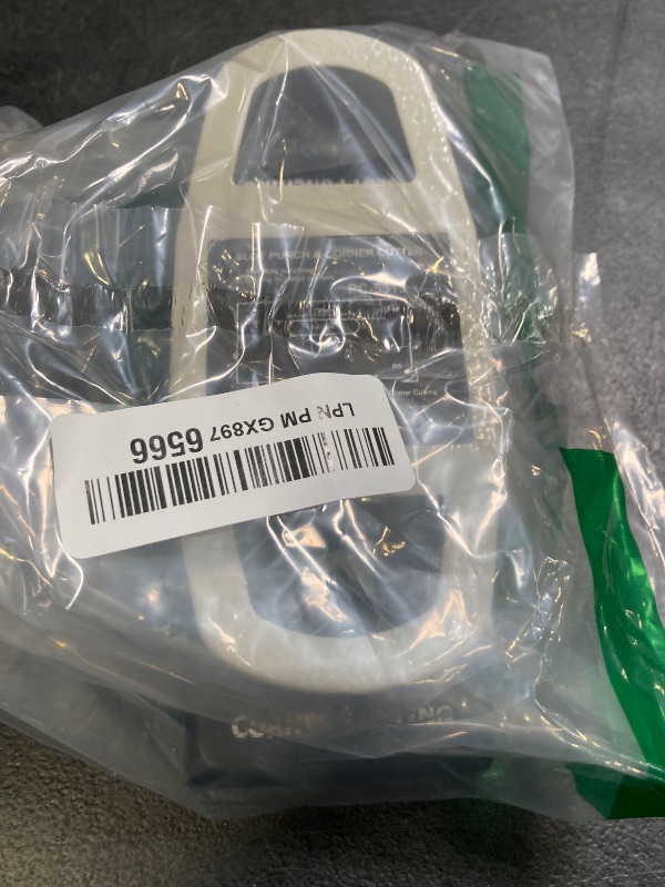 Photo 1 of 2 in 1 ID Badge Slot Hole Punch 3 x 13 mm and R5 Card Corner Trimmer Dual Use Hand Hold Slot Flat Hole Puncher DIY Corner Rounder Punch Tool for PVC ID Card Name Badge Photo Paper Crafts