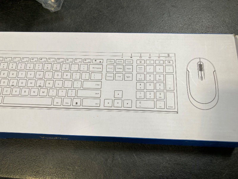 Photo 1 of Wireless Keyboard and Mouse, Vssoplor 2.4GHz Rechargeable Compact Quiet Full-Size Keyboard and Mouse Combo with Nano USB Receiver for Windows, Laptop, PC, Notebook-Black and Rose Gold