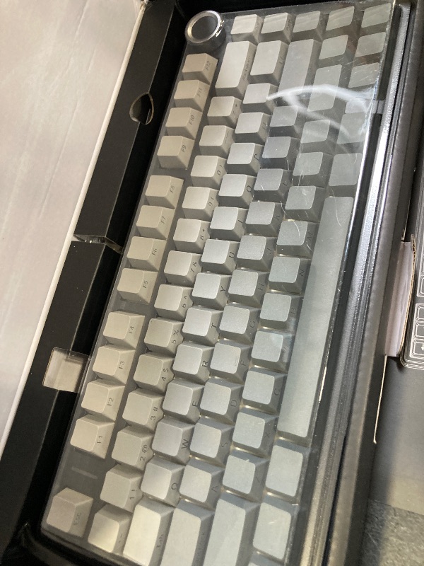 Photo 1 of AULA F75 Pro Wireless Mechanical Keyboard,75% Hot Swappable Custom Keyboard with Knob,RGB Backlit,Pre-lubed Reaper Switches,Side Printed PBT Keycaps,2.4GHz/USB-C/BT5.0 Mechanical Gaming Keyboards